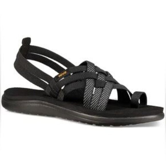 Teva Voya Strappy Sandals in Hera-Black - Size 6 - Picture 1 of 16